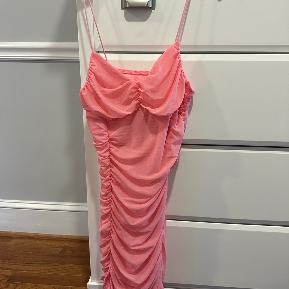 SHEIN Pink Spaghetti Strap Dress
